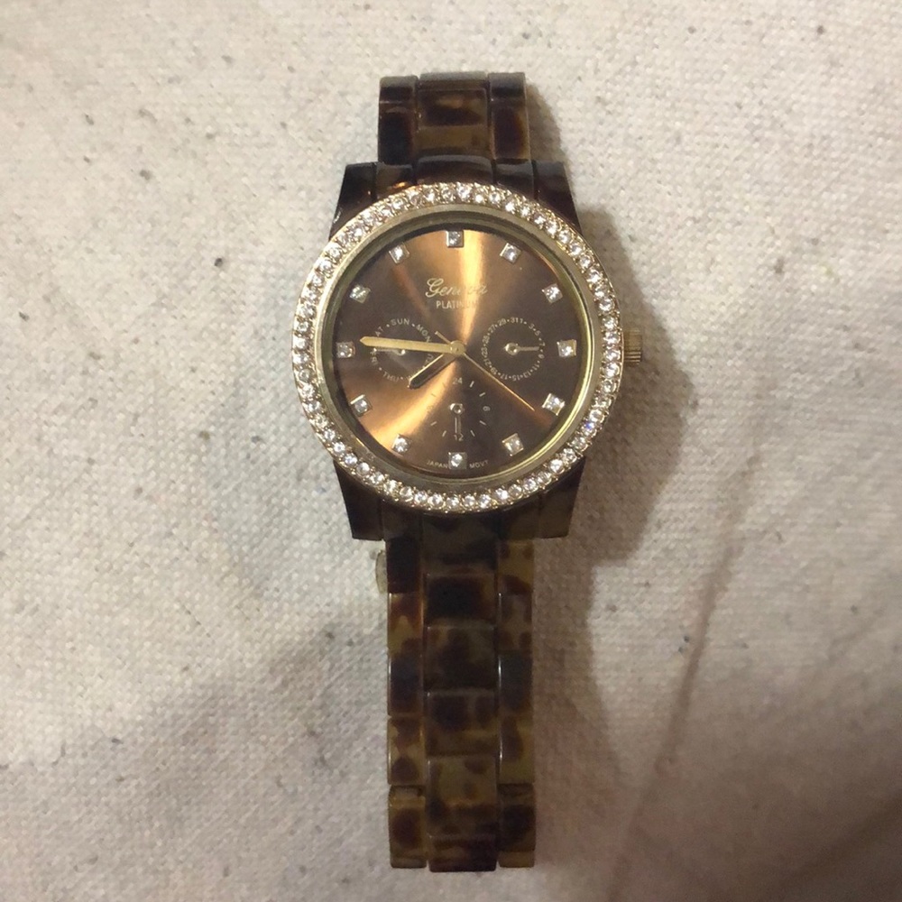 Geneva Croc pattern watch